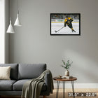 Patrice Bergeron Boston Bruins - Framed Canvas - 31" x 22"-Ready to hang - arrives fully assembled