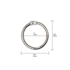 Westcott Loose Leaf Rings - 1" - Silver - 18 Pack-Multi-purpose rings