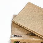 Premier Essential Embossed 2-Ply Interfold Napkin - 7.87" x 6.5" - Kraft - 24 Pack-Perfect for quick-service restaurants, cafeterias, and office kitchens