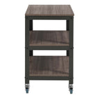 Modway Vivify Tiered Serving Stand - Grey Walnut-Grey Powder Coated Steel Frame
