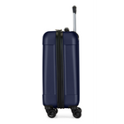 Bugatti Madrid Collection 21.25" Hardside Carry-on Luggage - Navy-Lined interior with dividing panel, practical pockets, and tightening straps to keep content organized and in place