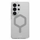 UAG Plyo Clear Cell Phone Case with Magnets for Galaxy S26 Ultra - Ice/Silver-Armor Shell and Impact-Resistant Soft Core