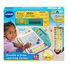 VTech Doodle & Draw Learning Center-Intended for ages 3-6 years; requires 2 AA batteries; batteries included for demo purposes only; new batteries recommended for regular use