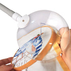 OttLite Easyview LED Craft Floor Lamp - Clearsun - White-1.75x optical grade rimless magnifier with 3x spot viewer