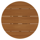 Modway Lane 31" Round Outdoor Teak Wood Coffee Table - Natural-Assembly Required