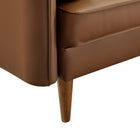 Modway Revive Upholstered Vegan Leather Accent Armchair - Brown-8