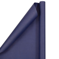 JAM Paper Matte Wrapping Paper - 30" x 25' - Matte Presidential Blue - 2 Pack-Colour: Royal Blue Matte 