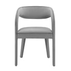 Modway Pinnacle Performance Velvet Dining Chair - Grey - 2 Pack-9