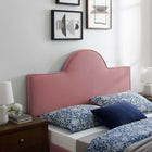 Modway Dawn Performance Velvet King/California King Headboard - Dusty Rose-Plywood and MDF Construction