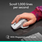 Logitech MX Master 4 for Mac - Ergonomic Bluetooth Mouse - Space Black-Scroll 1,000 lines per second and stop on a pixel with the MagSpeed scroll wheel - Logitech’s fastest, quietest, and most precise scrolling experience