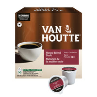 Van Houtte House Blend Dark K-Cup Coffee Pods - Dark Roast - 30 pack-TASTE: This blend is a well-balanced, dark roast coffee featuring bold and woodsy flavours.