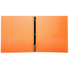 JAM Paper Plastic 0.75" 3-Ring Binder - Orange-Quantity: Sold Individually | Made to be long lasting and resist tearing or bending, easy to clean.