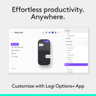 Logitech Mobi Fold Ultra-Portable Travel Mouse - Graphite-Made with recycled plastic: The plastic parts in the Mobi Fold mouse are made of certified post-consumer recycled plastic (Graphite: 36%, Off-White, Lilac and Sand: 29 %)