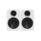 Kanto YUP4W Passive 4" Bookshelf Speakers with 1" Silk Dome Tweeter and 4" Kevlar Woofer - White-4 Ohms Impedance