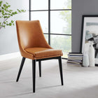 Modway Viscount Vegan Leather Dining Chair - Tan-Dense Foam Padding