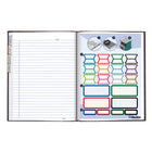 Blueline - A9 Hard Cover Glue Bound Notebooks - 9-1/4" x 7-1/4" - Assorted Colours - 4 Pack-5