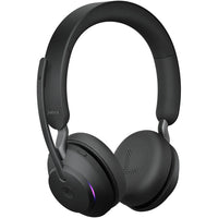 Jabra Evolve2 65 Stereo Wireless/USB-C On-Ear Headset - Unified-Connect two Bluetooth enabled devices at the same time, including mobile device and computer.