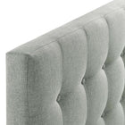 Modway Emily Upholstered Fabric Twin Headboard - Grey-6