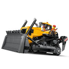 LEGO City Yellow Bulldozer Construction Site-Toy bulldozer inspired by real vehicles and machines - Kids can raise the pusher blade and rear dual-shank ripper and push the vehicle to activate the visible moving pistons and spinning cooler fan