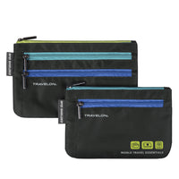 Travelon World Travel Essentials Currency & Passport Organizers - Set of 2 - Black-Organize currency, passport and cards with 2 RFID shielded pouches