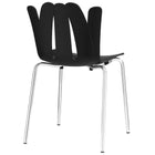 Modway Flare Dining Side Chair - Black-Fully Stackable