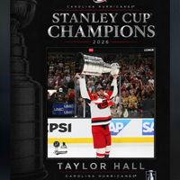 Frameworth Carolina Hurricanes: Taylor Hall PhotoGlass Framed Photo - 18" W x 22" H-Officially licensed NHL and NHLPA photo: Taylor Hall 16x20 PhotoGlass Frame Carolina Hurricanes 2026 Stanley Cup Champions for Carolina Hurricanes fans and collectors