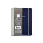 Cambridge Recycled Penloop Notebook - 8" x 6" - Navy-Wrap around case bound with pen holder - made of 20% recycled materials