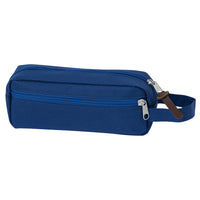 Merangue PU Pouch with Pulls - Blue-Pencil Pouch
