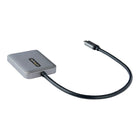 Startech USB-C to Dual HDMI Multi Monitor Adapter - 1' - Grey-USB Type-C to Dual HDMI MST Hub/Splitter drives up to two 4K 60Hz displays from a USB-C DP 1.4 host with DSC, USB Powered, Supports HDR and 2ch HDMI Audio, HDCP 2.2, TB3/TB4/USB4 Compatible, Not compatible with macOS