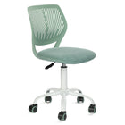 Homy Casa  Teen Task Chair - Turquoise-360-degree swivel to sit and spin