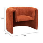 Zuo Viana Accent Chair - Burnt Orange-6