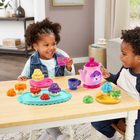 LeapFrog Rainbow Tea for Two - French-Hear pouring sounds while serving the tea; press the heart-shaped button to brew more and make treats based on the teapot’s requests