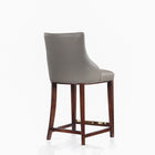 Manhattan Comfort Shubert 22.64" Modern Leatherette Upholstered Counter Stool - Dark Taupe-Made to Last. Commercial Grade Product