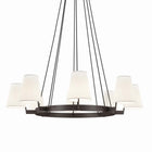 Modway Surround 8-Light Chandelier - White/Bronze-Requires 8 E26 60W Lightbulbs
