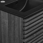 Modway Render 18" Wall-Mount Bathroom Vanity - Charcoal/Black-Fixtures Not Included