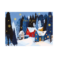 Pierre Belvedere Holiday Cards Set with Envelopes - Winter Refuge - 6" x 4.5" - French - 20 Pack-High quality cards and envelopes for the holiday season