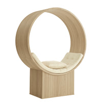 Modway Aperture Round Alcove Accent Chair - Natural/Ivory-Modern Round Lounge Chair