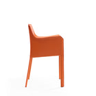 Manhattan Comfort Paris 21.65" Modern Leatherette Upholstered Dining Armchair - Coral - Set of 2-25.2" L x 23" W x 32.68" H