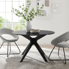 Modway Traverse 47" Dining Table - Black-MDF Tabletop