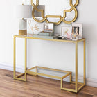 Hudson&Canal Athena 47.75"W Console Table - Brass-Features easy assembly