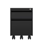 Ceha MDG Series Box-File Mobile Pedestal - Jet Black -Smooth Operation: Filing drawers with telescopic rails for effortless access.