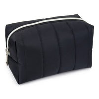 Fashion Stationery Large Padded Pencil Case - 7.09" L x 3.94" W x 3.94" H - Black-Ideal for holding pens, pencils and small accessories