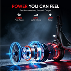 Gyrocopters Flash 6.0 MAX Electric Scooter for Adults & Teen - Speed 32 kmph - Range 40 km - Peak Motor 500W - 9" Tire - APP - Black-Conquer gravel, flat roads, and even winter conditions with 9" puncture-resistant honeycomb tires and a dual front and rear suspension system