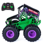 Monster Jam Smash & Bash Grave Digger RC Car-Interactive Smash Mode: The truck transforms on impact, compressing into a “smashed” state after crashing into walls and obstacles, executing spins, tumbles, and stunts with ease