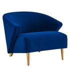 Modway Odyssey Performance Velvet Armchair - Navy-Velvet Armchair
