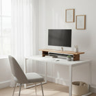 Decent Living Monitor Stand/Riser - Solid Maple-Stand sizes: 880mm L x 200mm W x110mm H/ 34.5" L x 8" W x 4.35" H