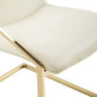 Modway Pitch Performance Velvet Dining Armchair - Gold/Ivory-9
