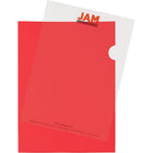 JAM Paper Plastic Sleeves - 9" x 12" - Red - 12 Pack-Plastic Sleeves are great for holding, protecting, and organizing important documents, job tickets & orders, invoices and more!