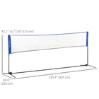 Soozier Portable Badminton Net-Quick setup with evident side sleeves
