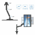 ShoppingAll SA-GA12 Adjustable Single Gas Spring Monitor Mount Desk Stand for 15"-32" Monitor - Black-7